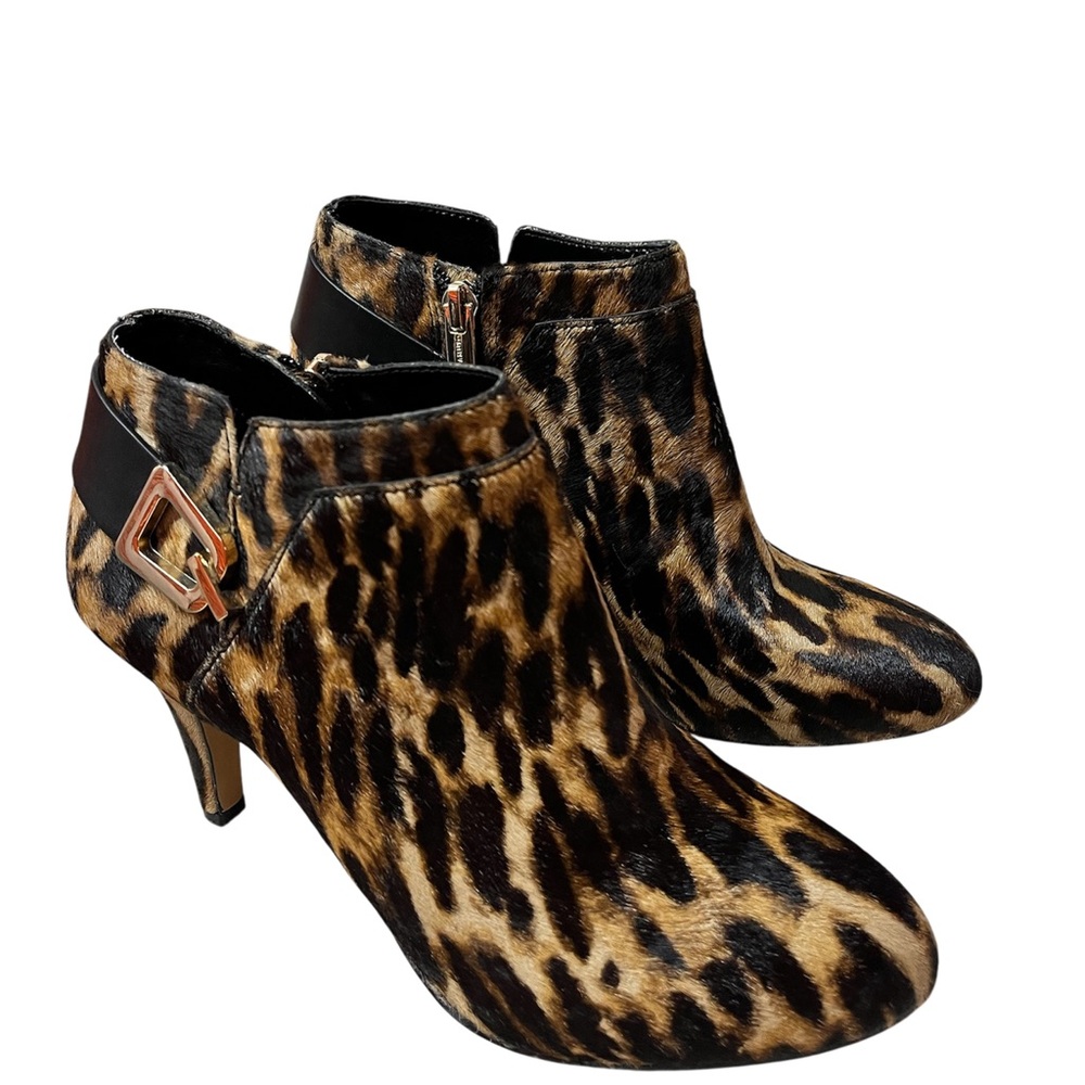 Vince Camuto Vernaya Leopard Print Ankle Booties 🐆👠